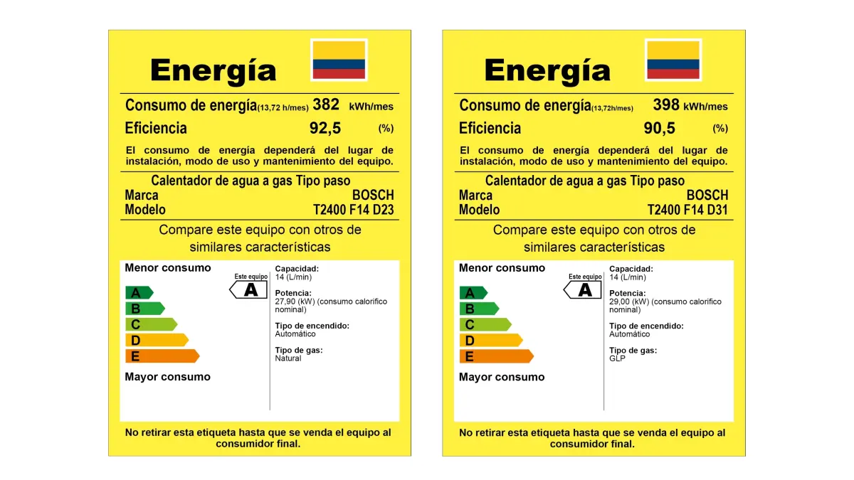 Calentador Bosch Instant Therm 2400 F 14 Litros - Imagen 4