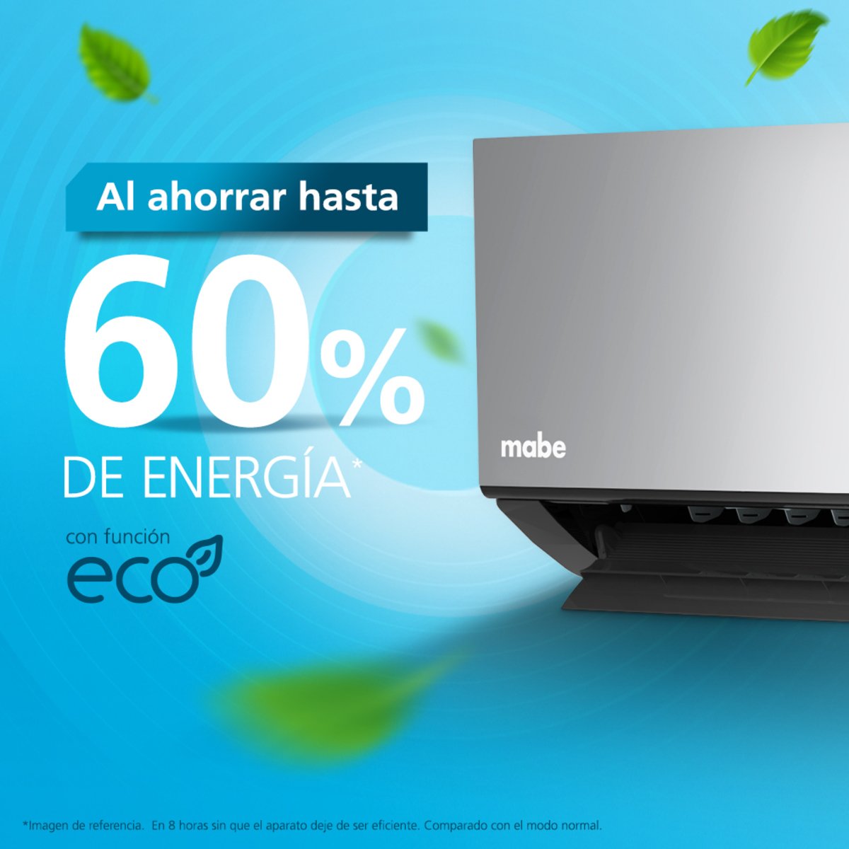 Aire Acondicionado Mabe Inverter Premium 24000 BTU 220V MMI24CDMCCC10 – funcion eco