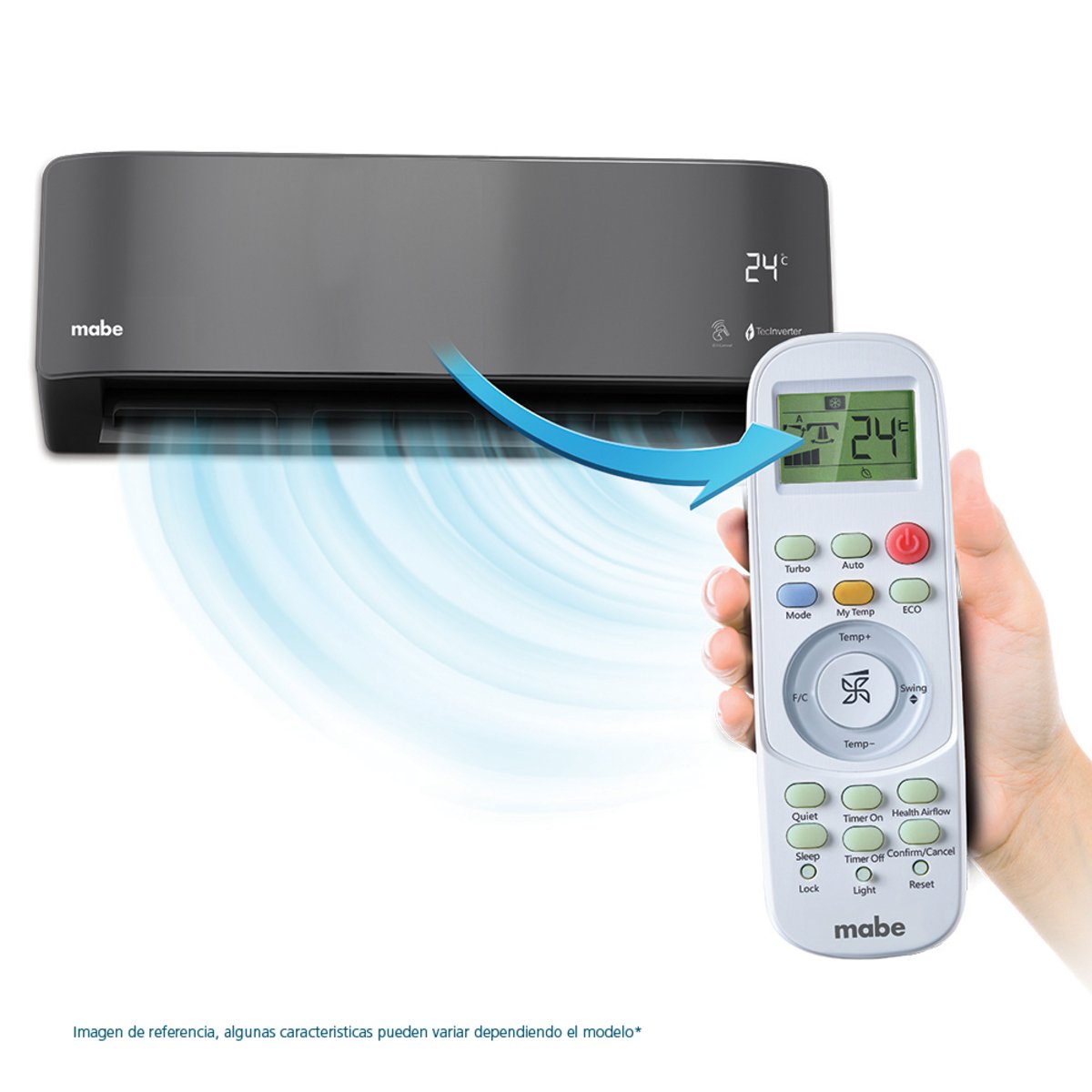 Aire Acondicionado Mabe Inverter Premium 24000 BTU 220V MMI24CDMCCC10 – my temp